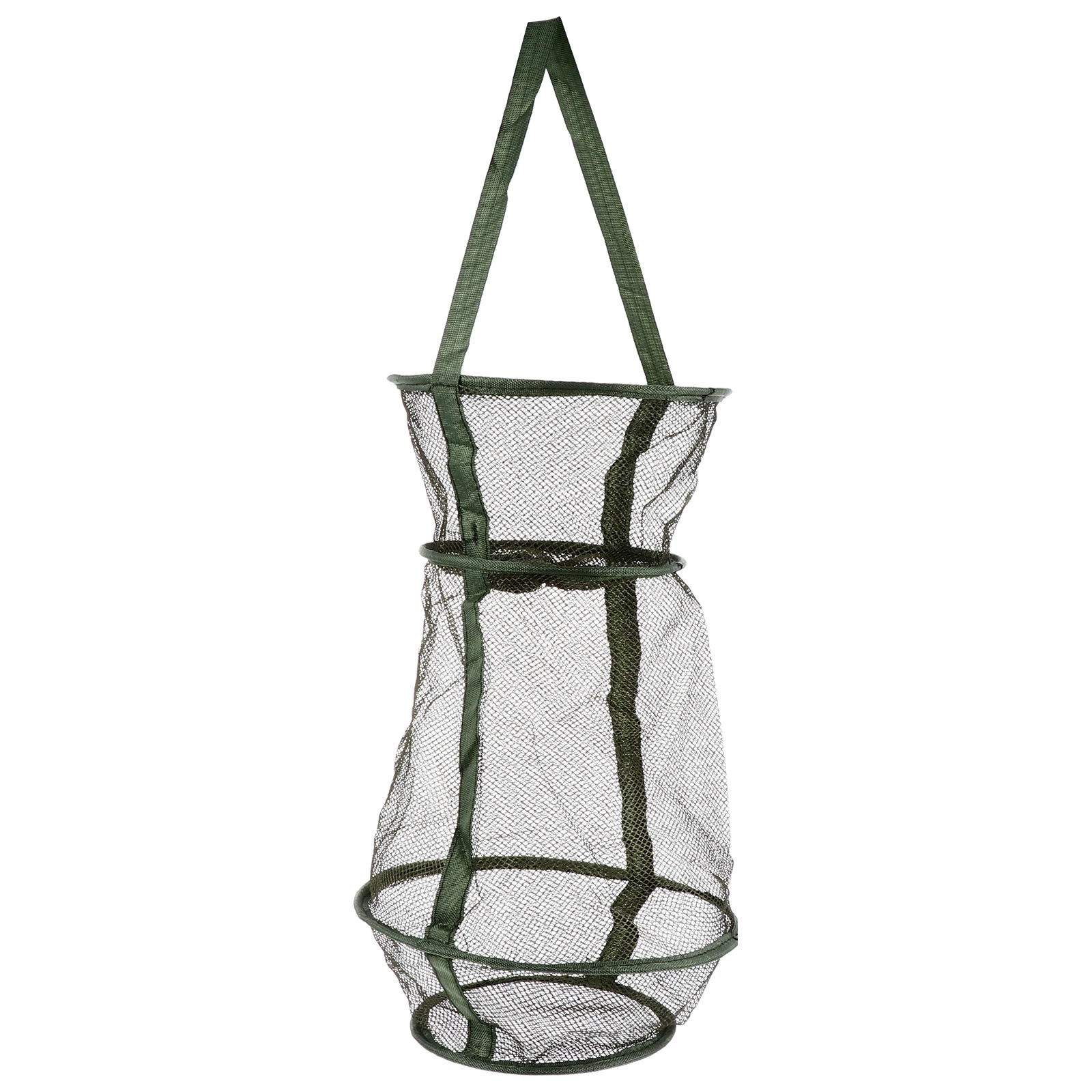 

Folding Portable Nylon Fish Crab Shrimp Lobster Minnow Trap Outdoor Steel Wire Tool Lightweight Foldable Durable Easy Carry