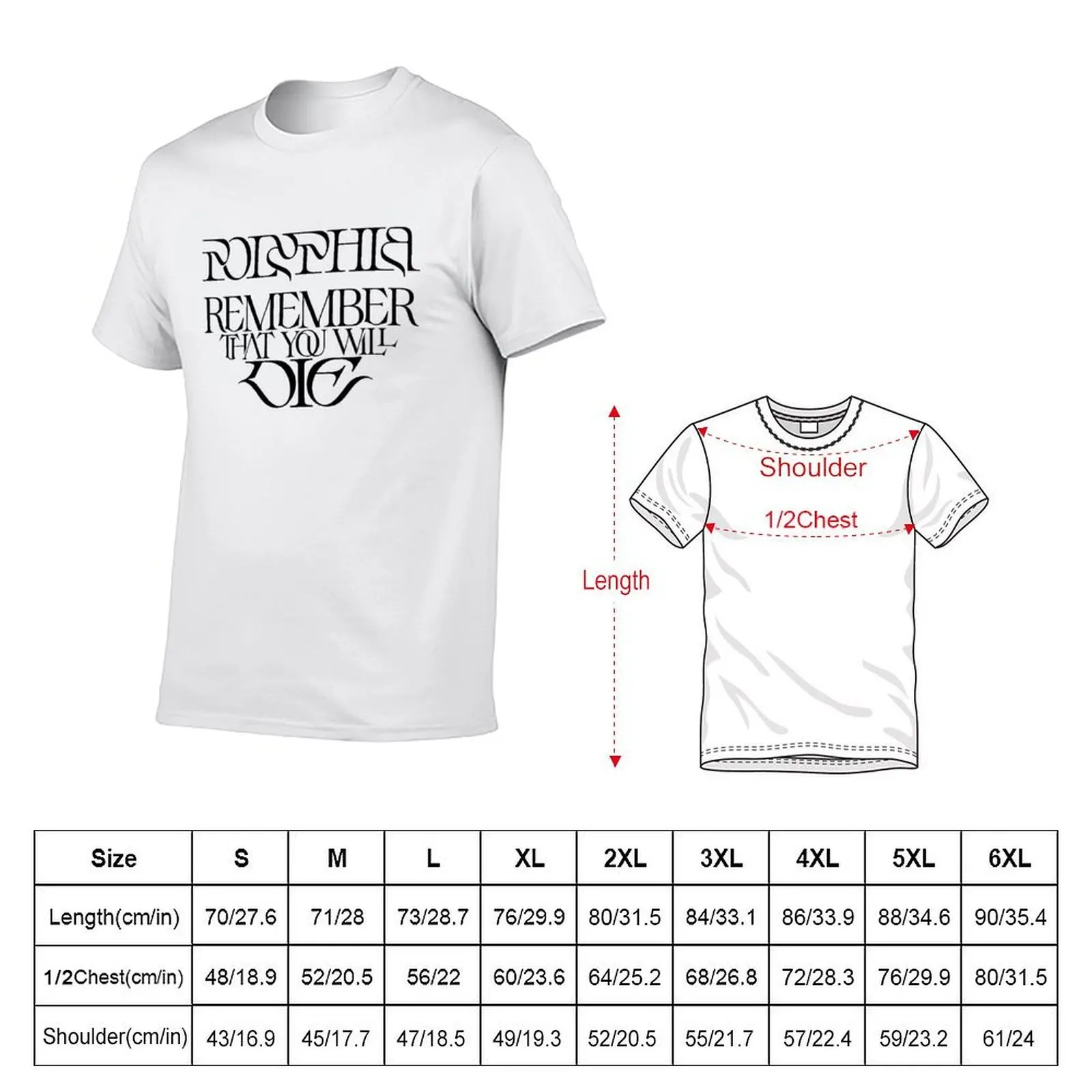 Polyphia Merch Remember That You Will Die T-Shirt custom shirt customs men t shirts high quality