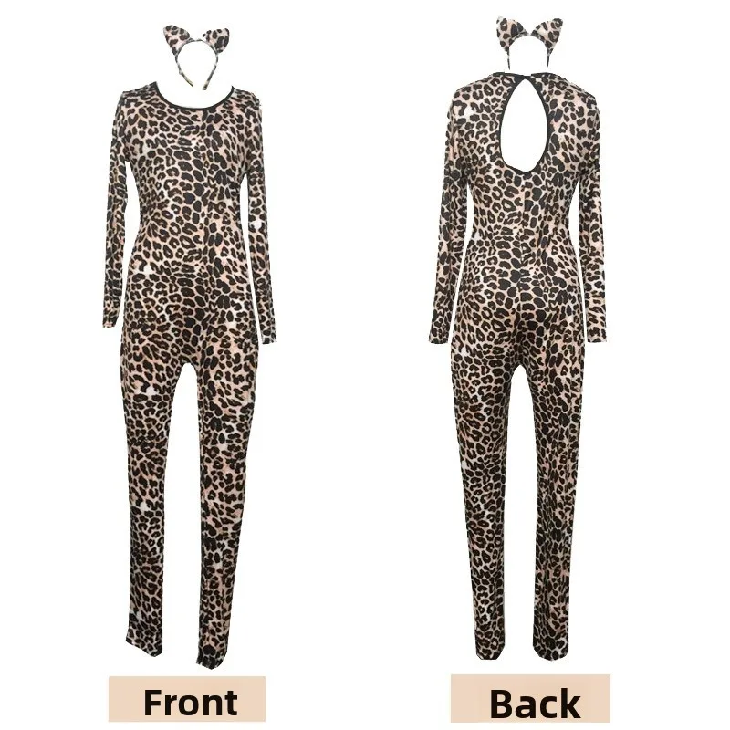 ชุดแฟนซีลายเสือดาวธีมสัตว์สำหรับเด็กผู้หญิงและผู้หญิง ปี 2025 สำหรับการแสดงบนเวที แฟชั่นแบบดั้งเดิมของจีน...