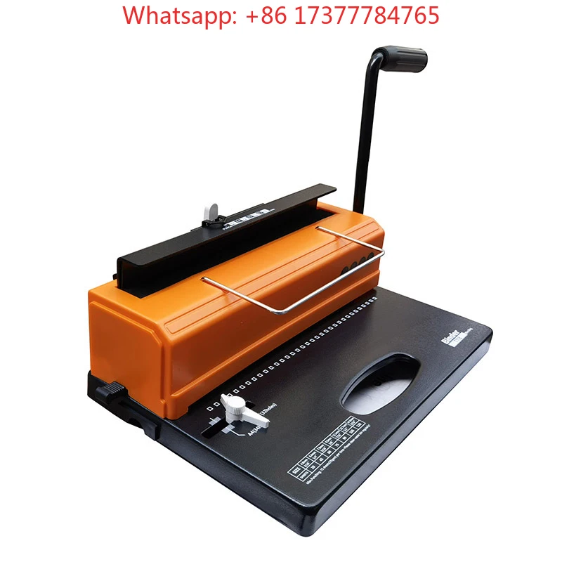 A4 Coil Iron Ring Wire Metal Binding Machine 34 Holes Calendar Punching Machine