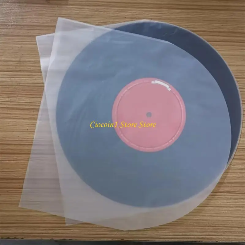 A3PC Record Album Cover Outer Sleeves Polyethylene Arched 12in Storage Guards for Dust Control, Shelf Sorting and Daily Access