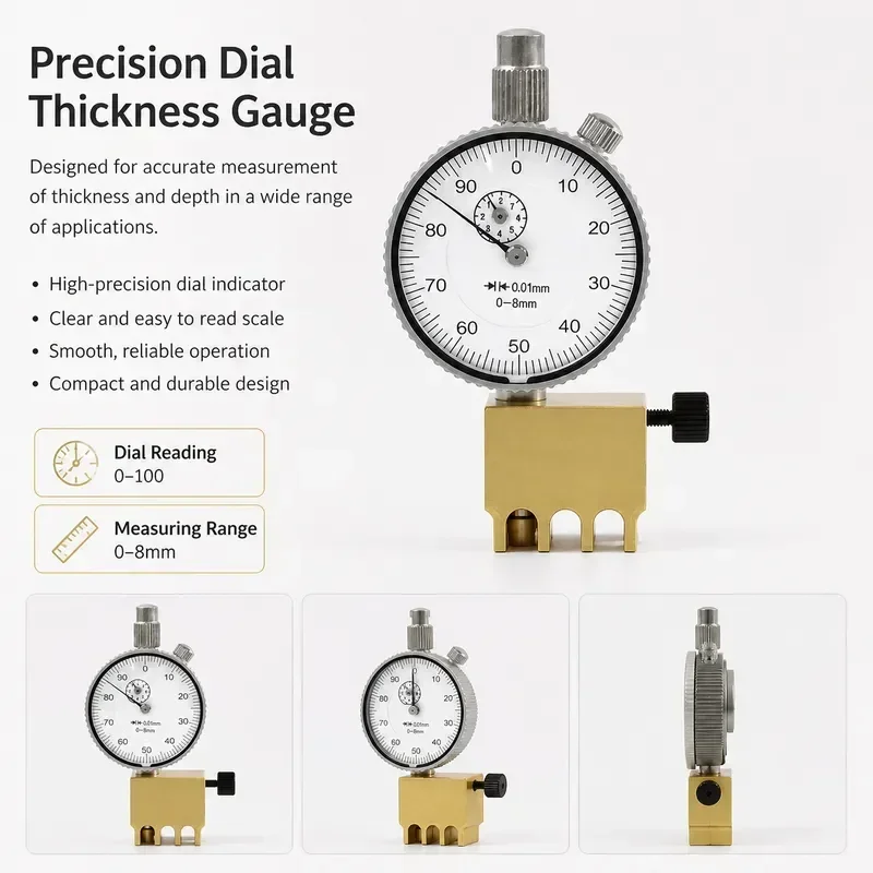 Acoustic Electric Guitar Repair Maintenance Setup Dial Indicator Guitar String Action Gauge Height Measurement Tool