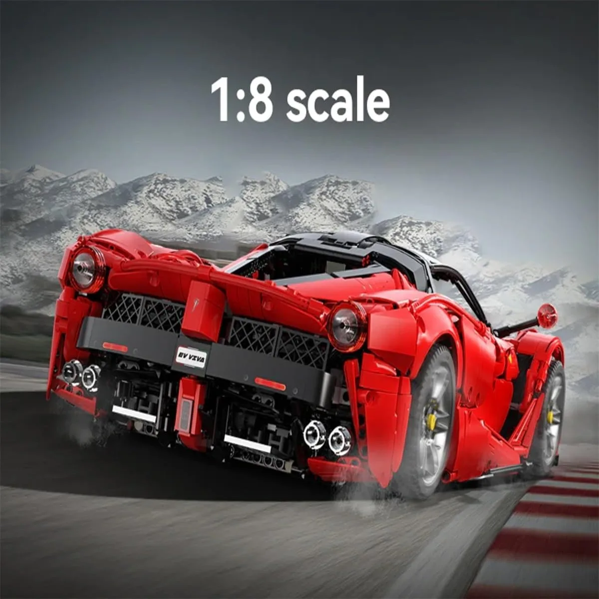 Technical MOC Hypercar Red Racing Car Sportscar Supercar Vehicle Butterfly Door Model 4739PCS Building Blocks Brick Toys Gift