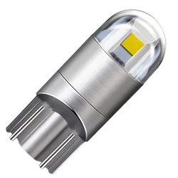 1/10 PCS T10 W5W LED Bulbs 12V Super Bright 3030 2SMD 7000K White Car Interior Dome Map Door Courtesy Dash License Plate Lights