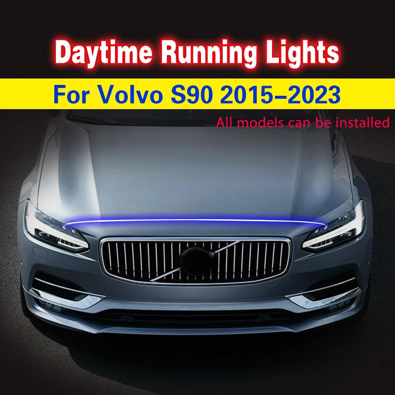 

LED For VOLVO S90 2015-2023 Car-styling LED DRL Daytime Running Light Waterproof Flexible Car Decorative Atmosphere Lamps DRL