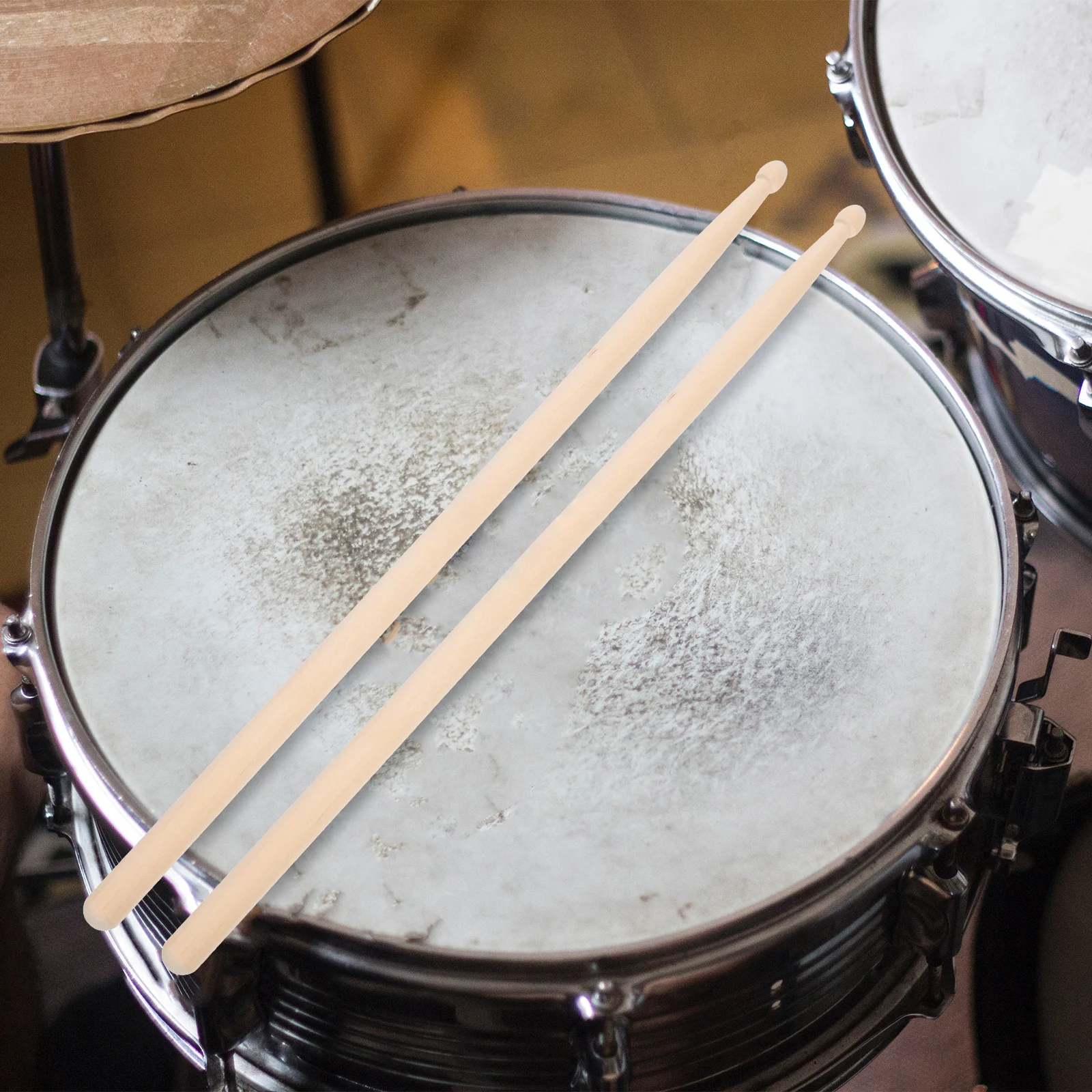 

12 Pairs Maple Sticks Drumsticks for Accessories Hand Percussion Rhythm Wood Musical Instrument Light