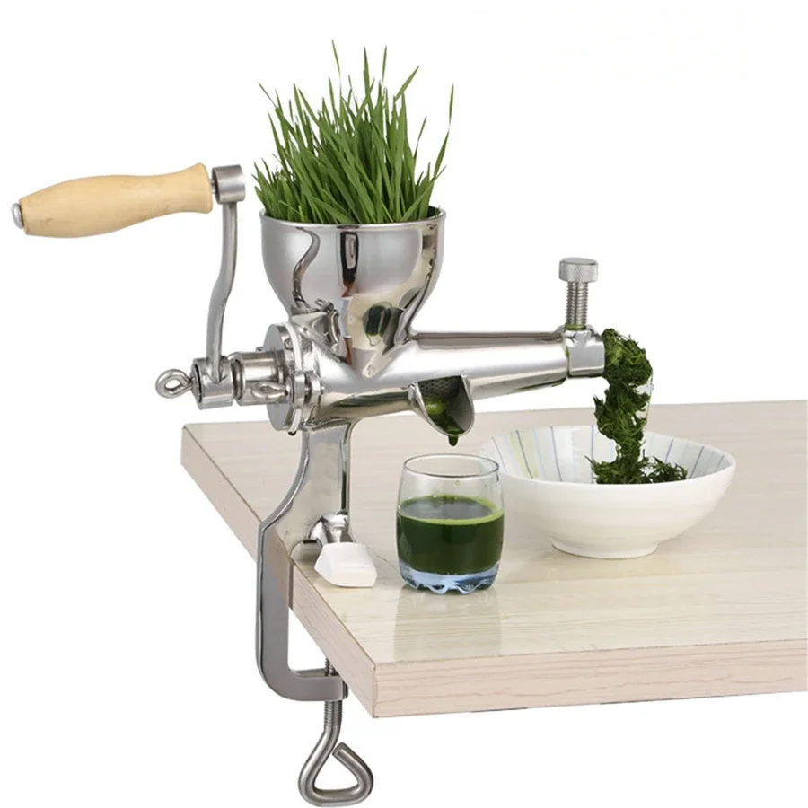 Stainless Steel Hand Juicer Wheat Grass Squeezer Fruit Vegetable Juice Extractor