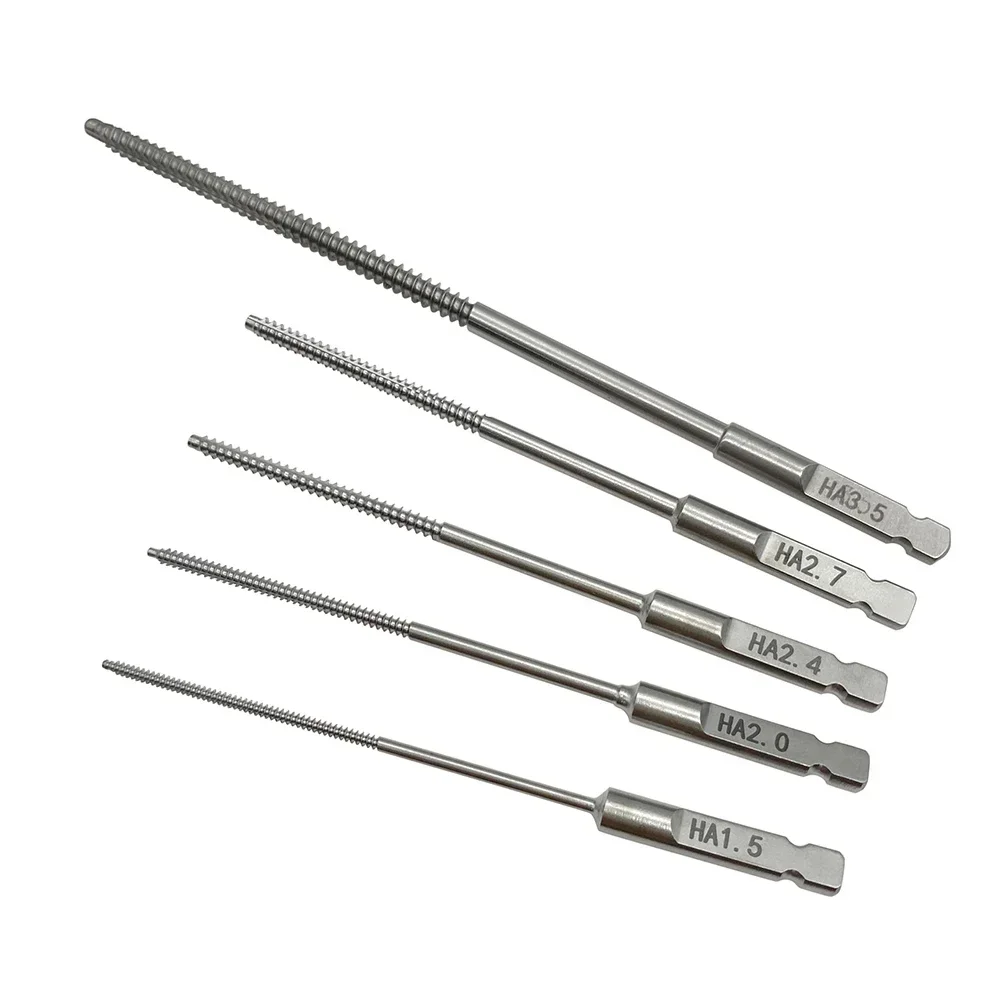 Robinet osseux en acier inoxydable AO, Instrument de chirurgie orthopédique autoclaveable à raccord rapide pour animaux de compagnie