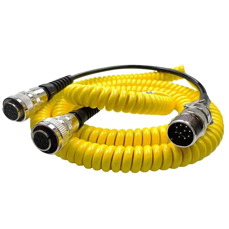 2026 Hot Item ABG 2M Control Cable 12808193 Yellow Digital Contrroller Triple Connector Can 04-02-02786 10 Cores 10 Pins 7