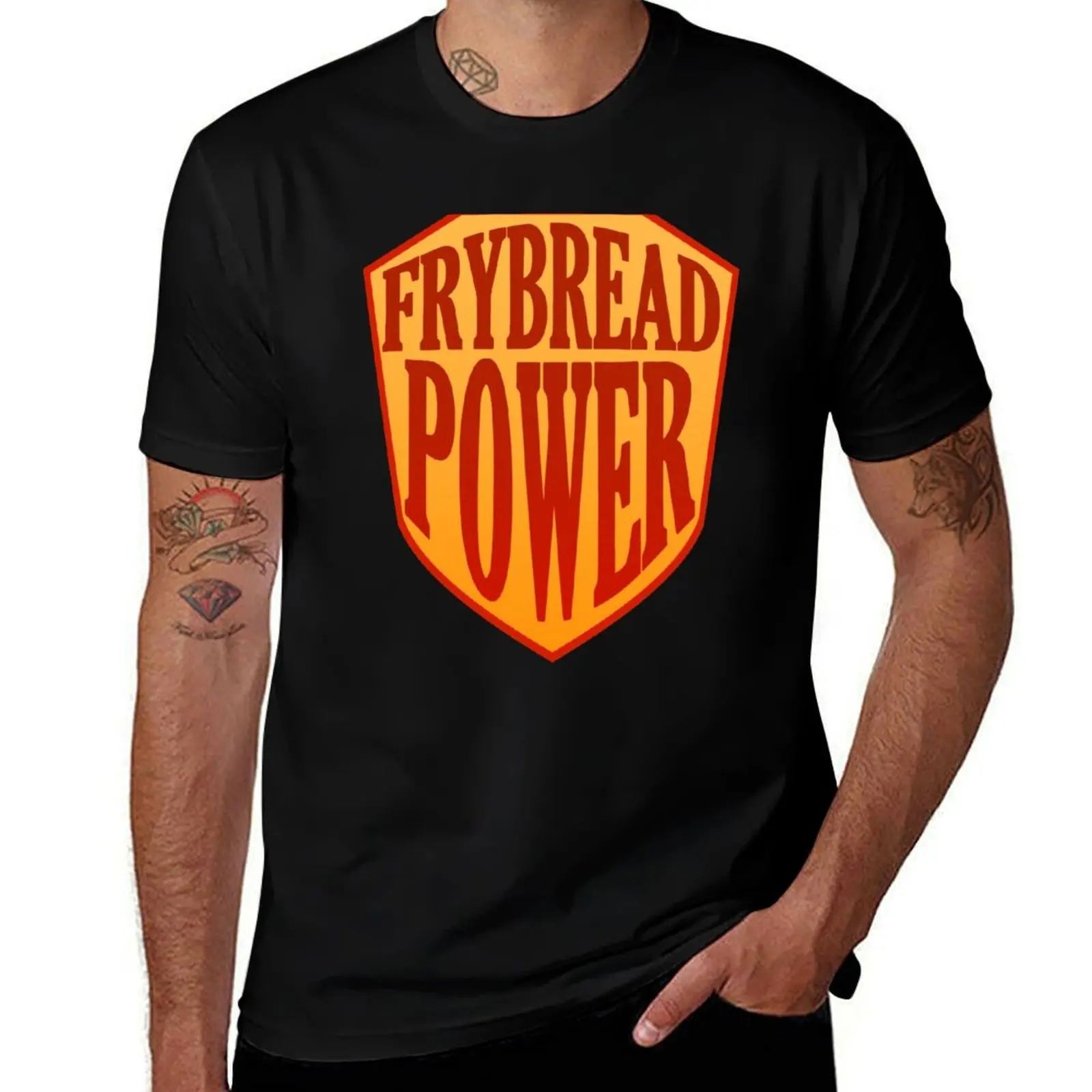 frybread power T-Shirt Summer Holiday Casual Tee