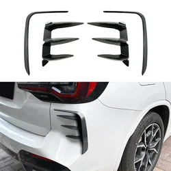 Car Rear Bumper Splitter Spoiler Air Vent Cover Side Canard For BMW X3 G01 LCI M Sport 2022 2023 Body Kits Tuning