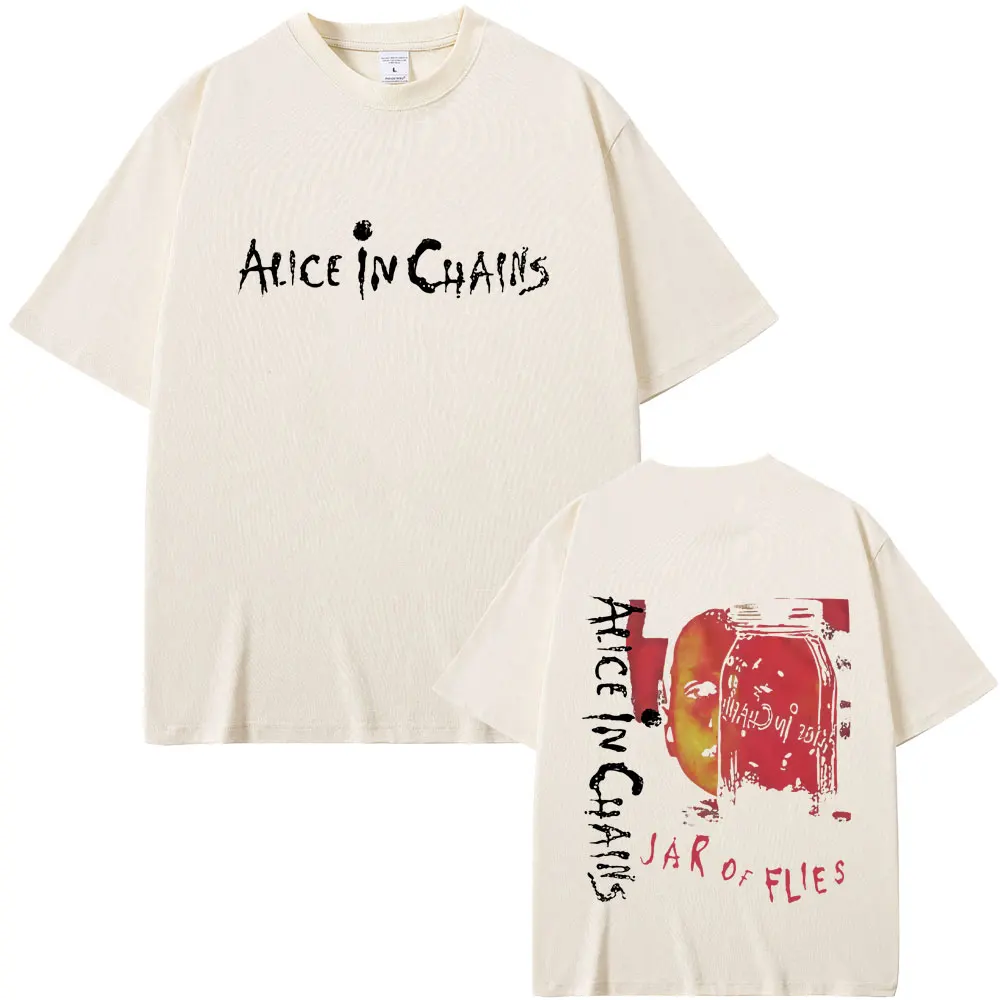 Rock Band Alice in Chains Jar of Flies Album T-shirt Summer Men Women Vintage Casual Cotton T Shirts Unisex Fashion Streetwear