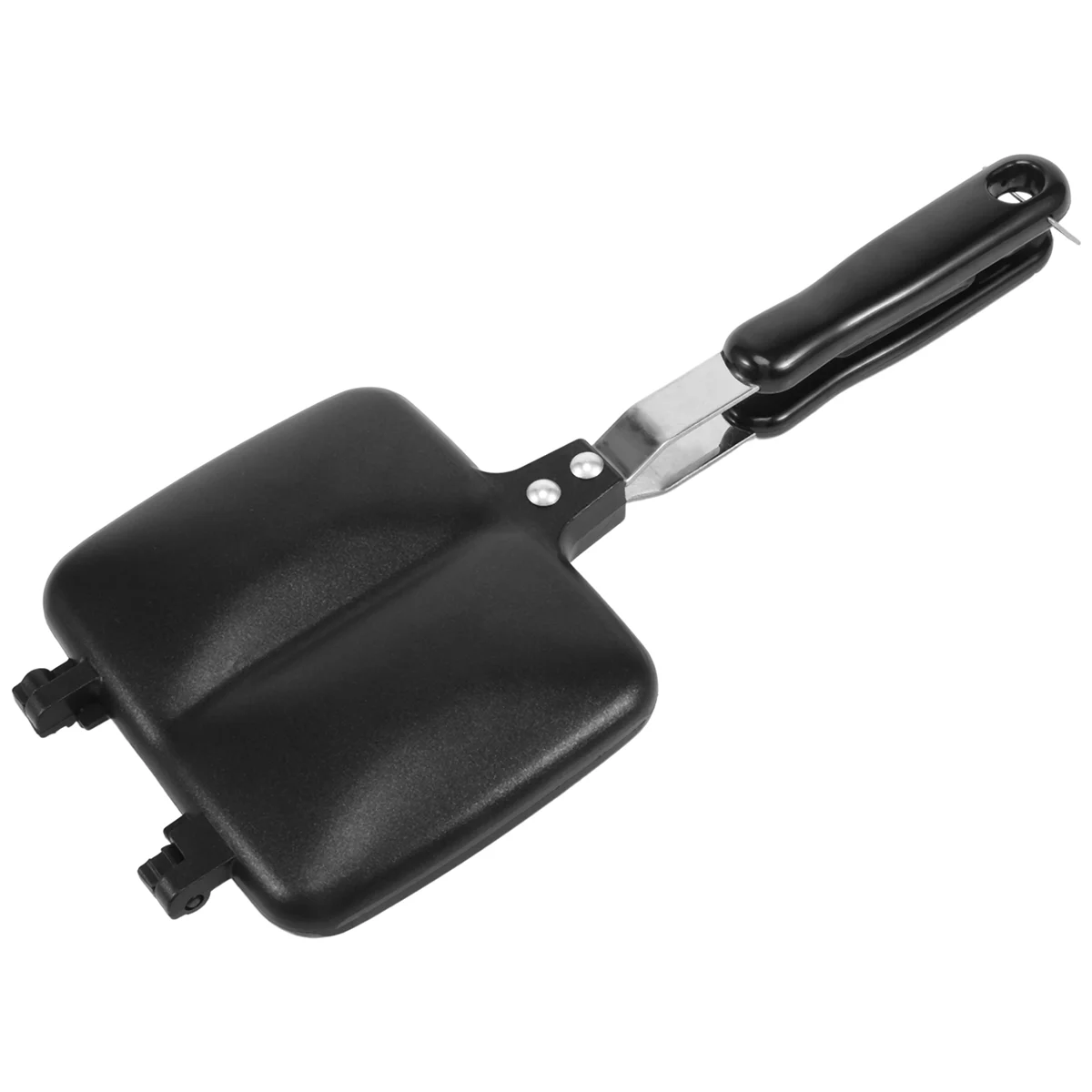 Grilled Sandwich Panini Maker,Bread Toast Breakfast Machine,Hot Sandwich Pan,Nonstick Aluminum Removable Flip Frying Pan