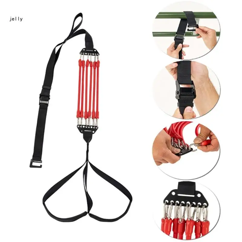 

Home Gym Horizontal Bar Hanging Belt Adjustable Pull Up Assistance Bands 448C