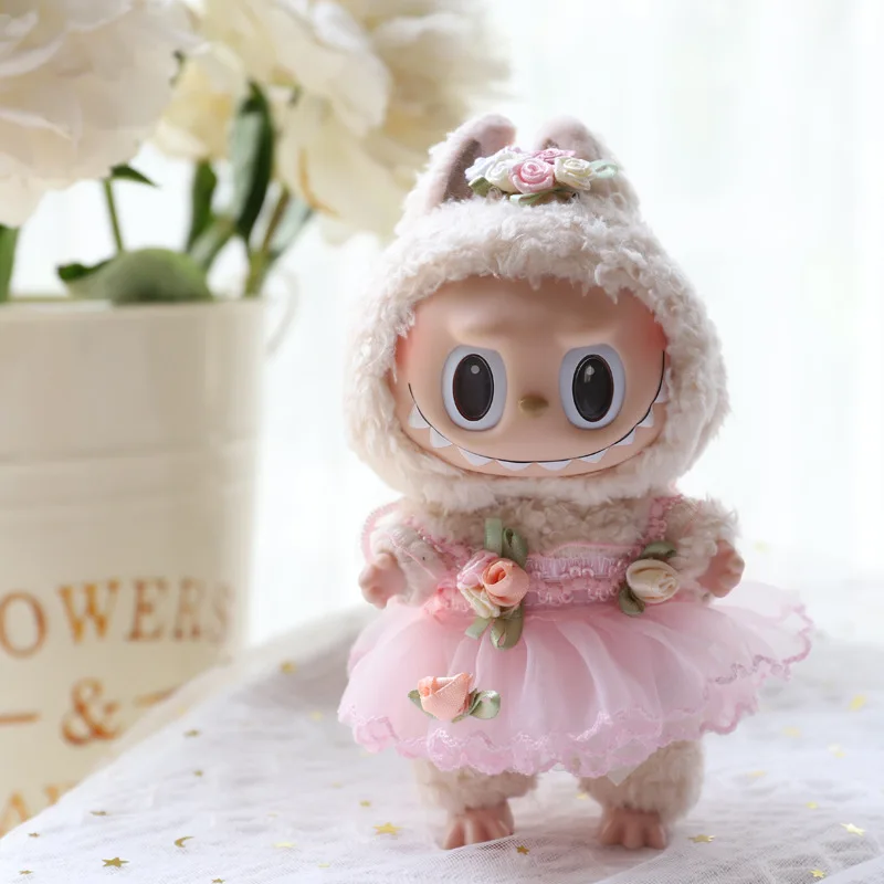 

Mini Doll'S Clothes Outfit Accessories For 15-17cm Labubu Idol V1 V2 Stylish Outfit Clothes Sports Leisure Suit Clothing Gift