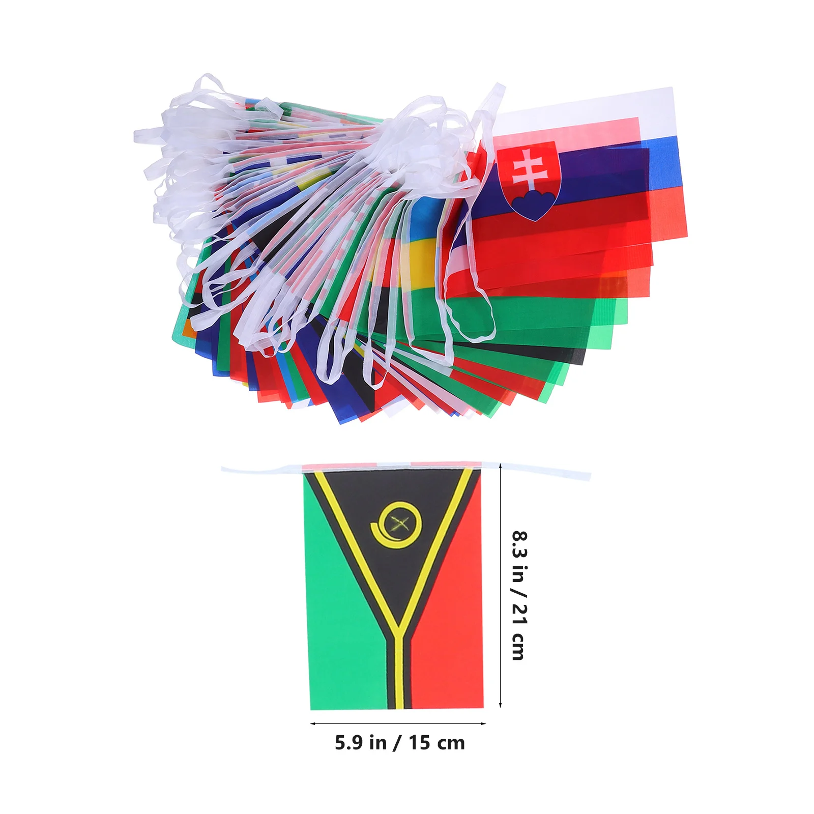 لافتة علم سلسلة وطنية 100 دولة أعلام العالم متينة من البوليستر بألوان زاهية معلقة لتزيين قضبان الحفلات #2