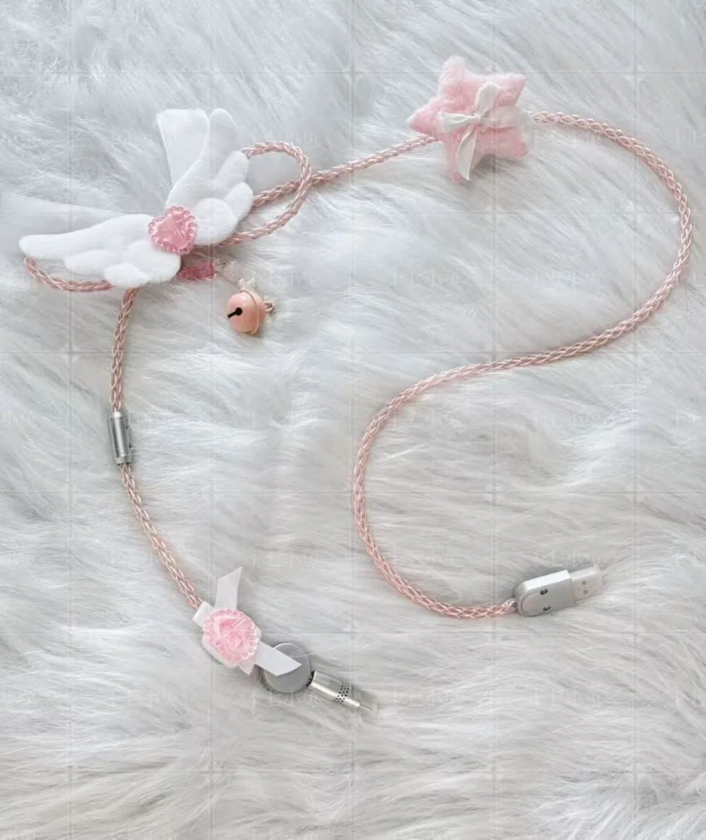 Luminous Hollow Type-C Single Crystal Copper Aviation Plug Cable Customized 8K Magnetic Axis Keyboard Data Cable Charging Cable