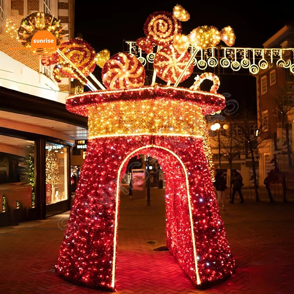Classic & Traditional LED motif decoration large Festive Light-Up show Merry Christmas Glowing Holiday Boot Santa s Shining Shoe