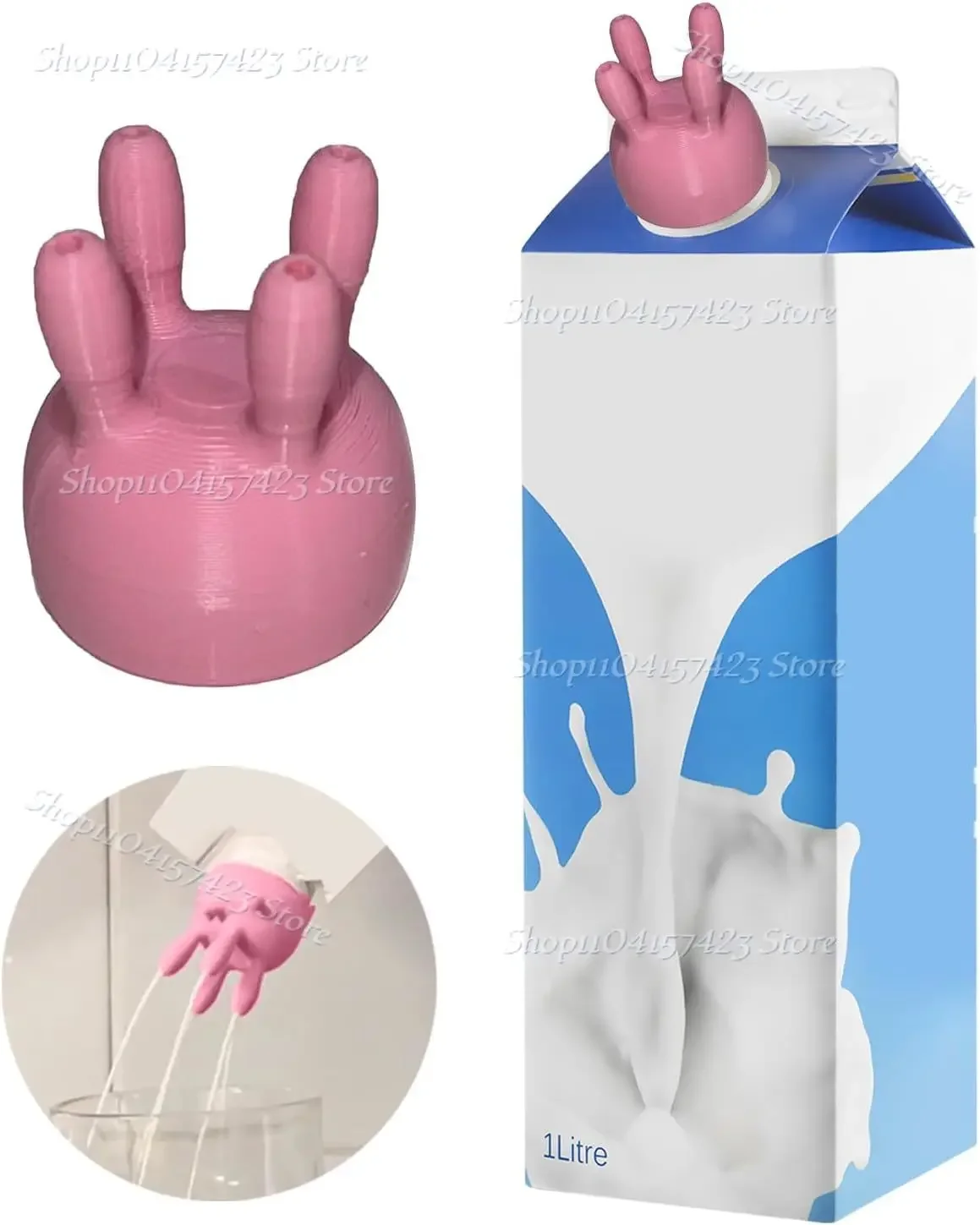 

Cow Udder Milk Carton Cap,Funny Pouring Milk Bottle Cap,Boxed Milk Diverter, Milking Machine Bottle Cap 2025 New