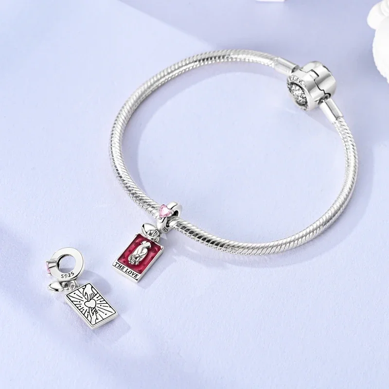 Eternal Love Tarot Beads 925 Sterling Silver Original Beads Fit Original 925 Charms Bracelet Beads Jewelry Gifts For Women