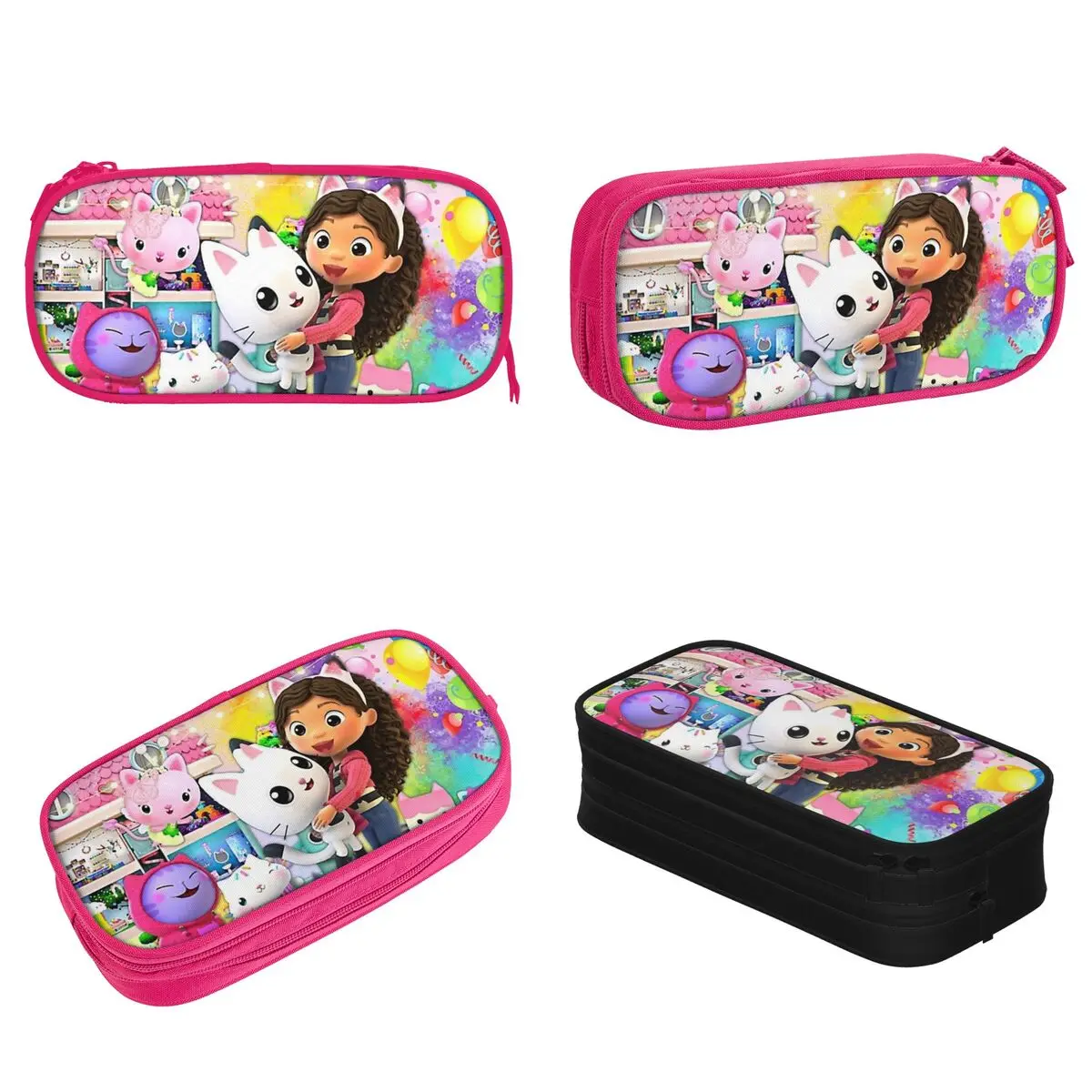 Gabby DollHouse Pencil Case Pen Bags for Student Large Storage Students School Gifts Pencil Box