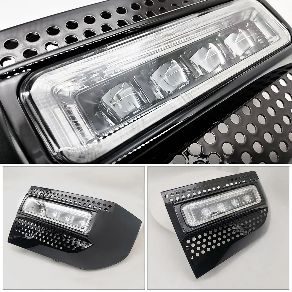 Non-destructive install LED Fog Lights Kit For Land Rover Defender 90 110 130 2020 2021 2022 Led Daytime Running Light Fog Lamp