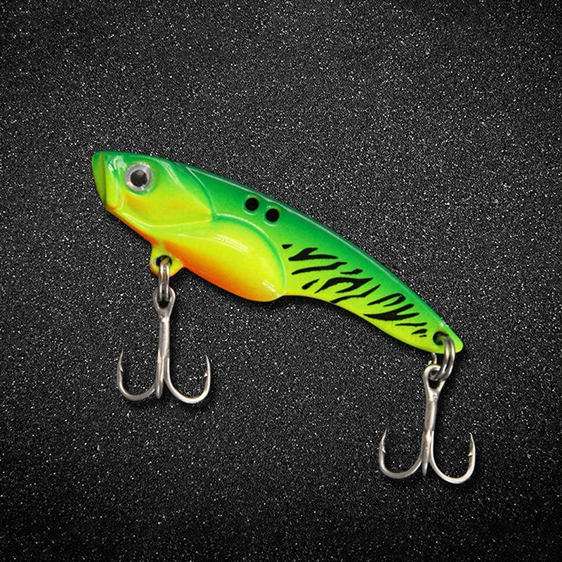 1PC 3D Eyes Metal Vib Blade Lure Sinking Vibration Baits Artificial Vibe For Bass Pike Perch Fishing Lure 8g 10g 14g