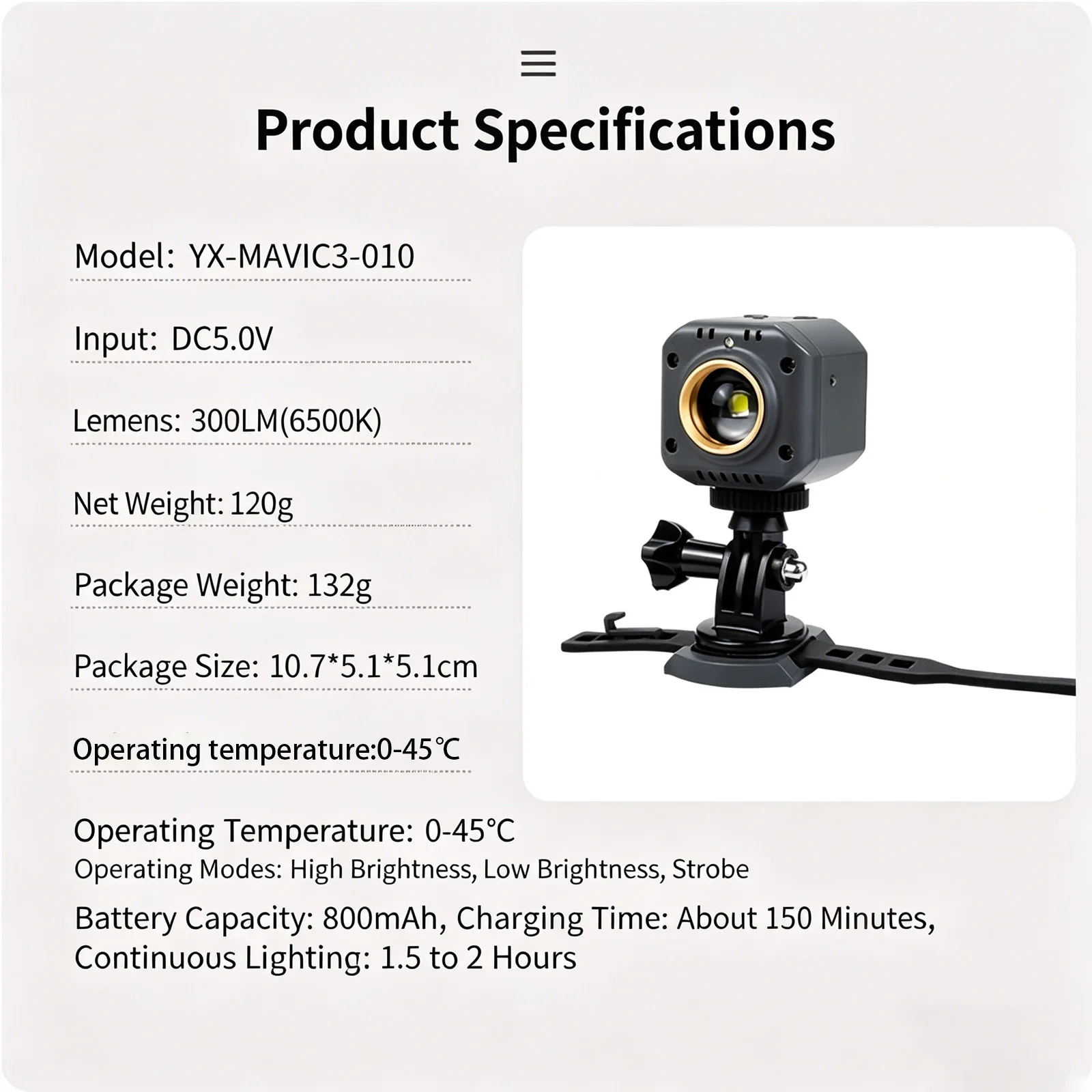 Drone Searchlight for DJI Mini 3 Pro Mini 2 SE Mavic Air 2 Night Flight LED Spotlight High Brightness Navigation Strobe Light