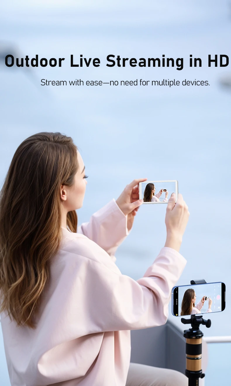 Ekran do vlogów i selfie do iPhone'a, magnetyczny uchwyt na telefon do mocowania na tylnym panelu telefonu, do selfie i transmisji na żywo.