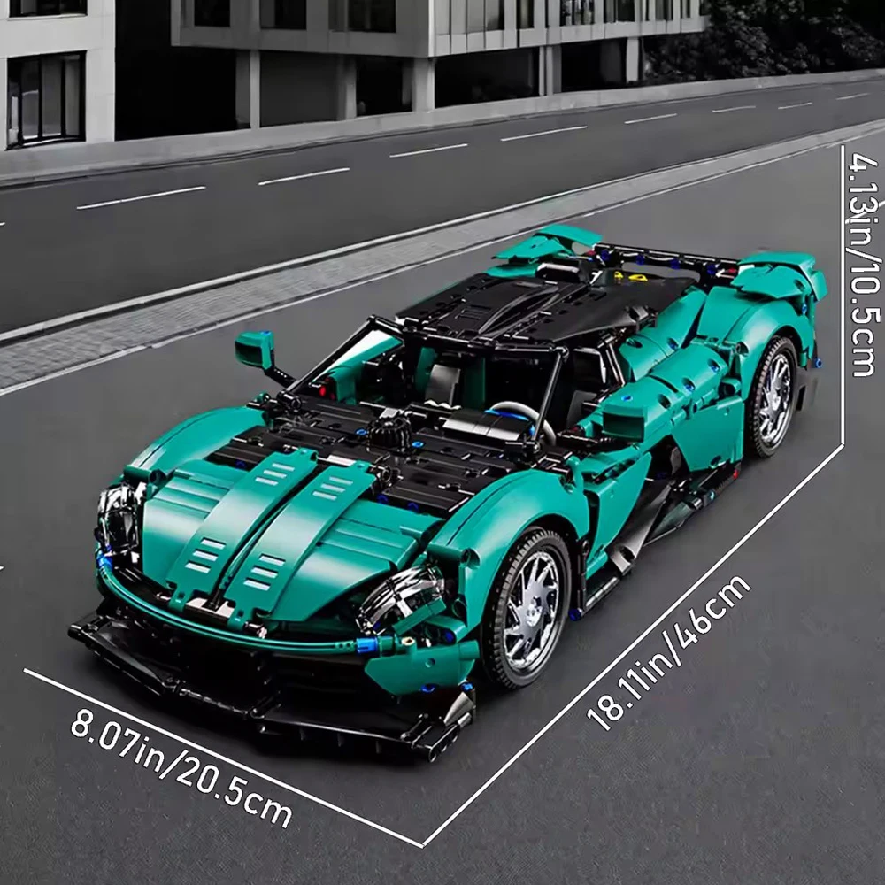 1:10 série técnica esporte carro bloco de construção de alta tecnologia cidade velocidade veículo de corrida modelo tijolo brinquedos para o presente de aniversário do miúdo moc