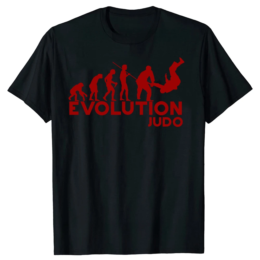 Summer Graphic Cotton Streetwear Gifts T-shirt  Evolution Judo Retro Martial Arts Jiujitsu Gift Holiday Xmas Classic T Shirts