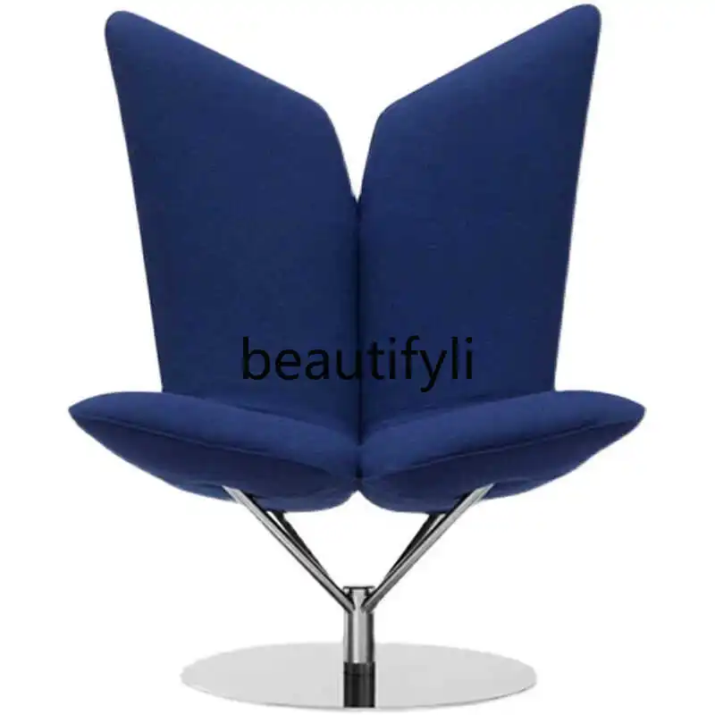 Modern minimalist creative special-shaped wing shape angel chair casual back chair