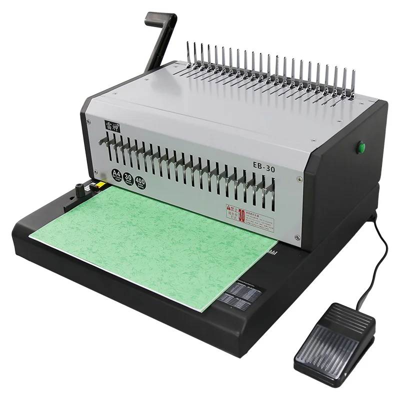Office Book Electrical Comb & Wire Binding Machine Automatic Wire Binding Machine Automatic Comb Ring Book Binding Machine
