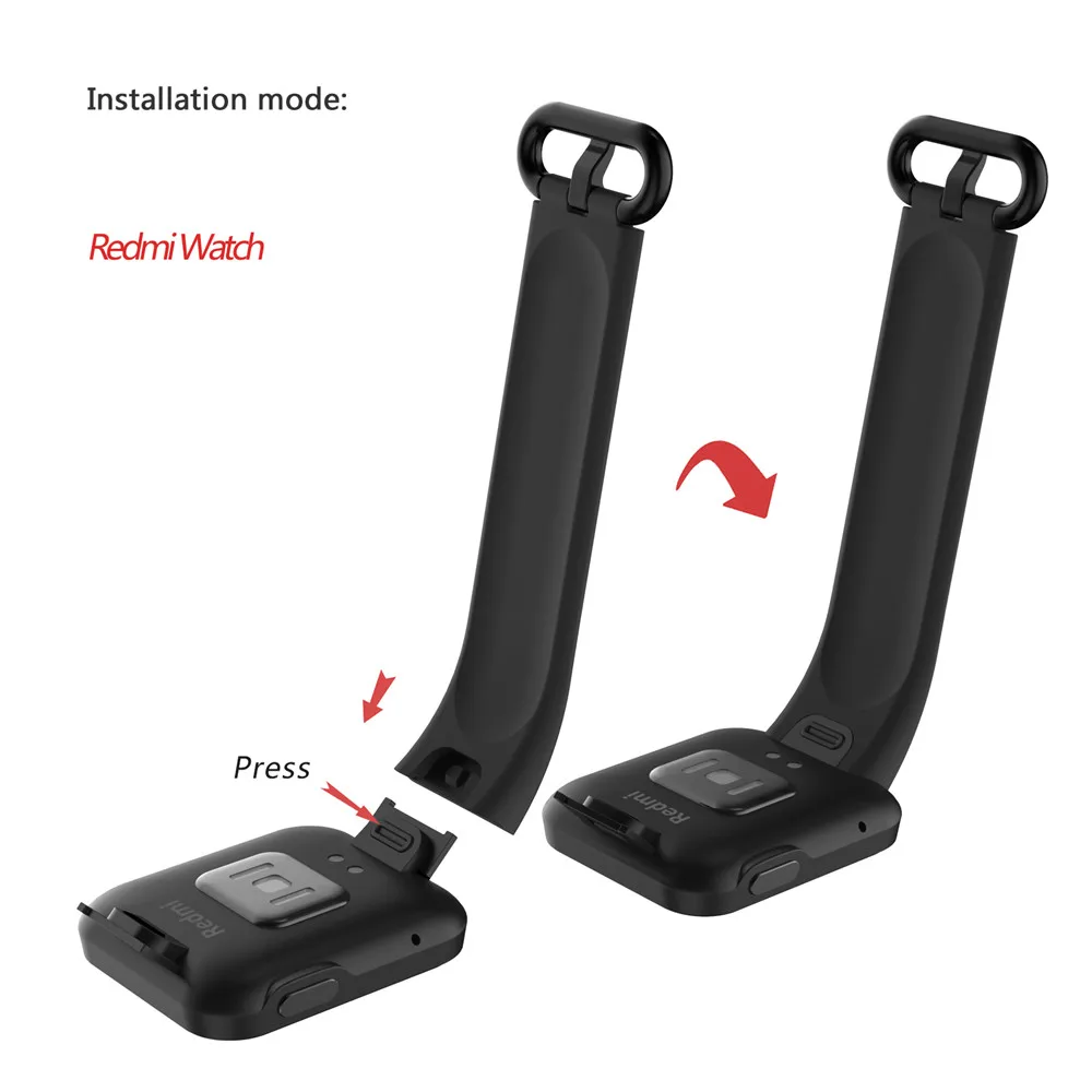 BEHUA Silikonarmband Ersatz für Xiaomi MI Watch Lite Redmi Armband Zubehör Uhrenarmband Sport Mode Correa Gürtel – Detail 4