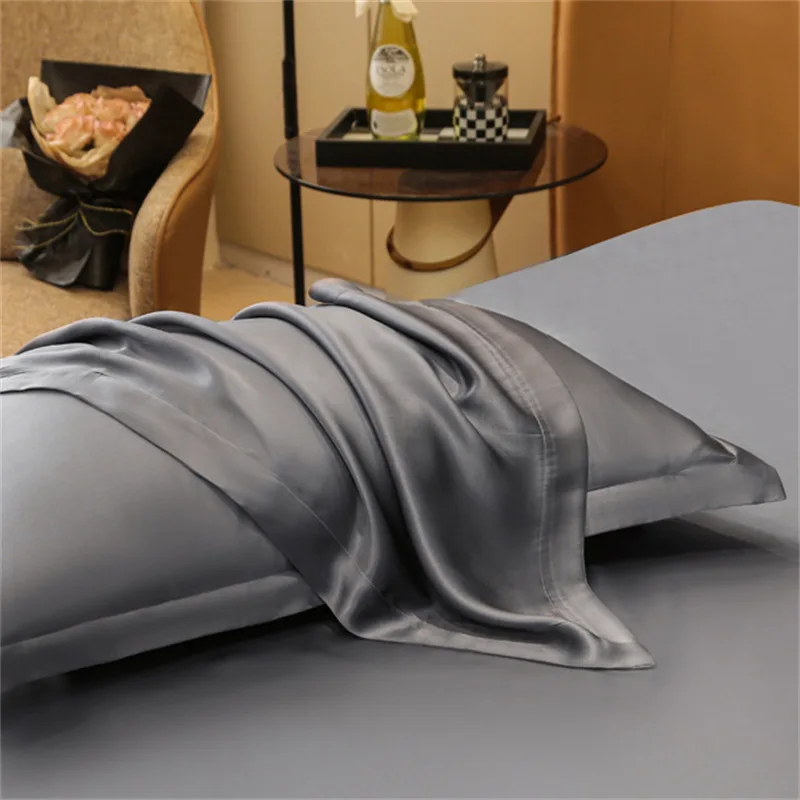 

100% Mulberry Silk Pillowcase 25 Momme Grade 6A (Double Sided) - OEKO-TEX Certified Premium Silk for Hair & Skin Care Queen Size
