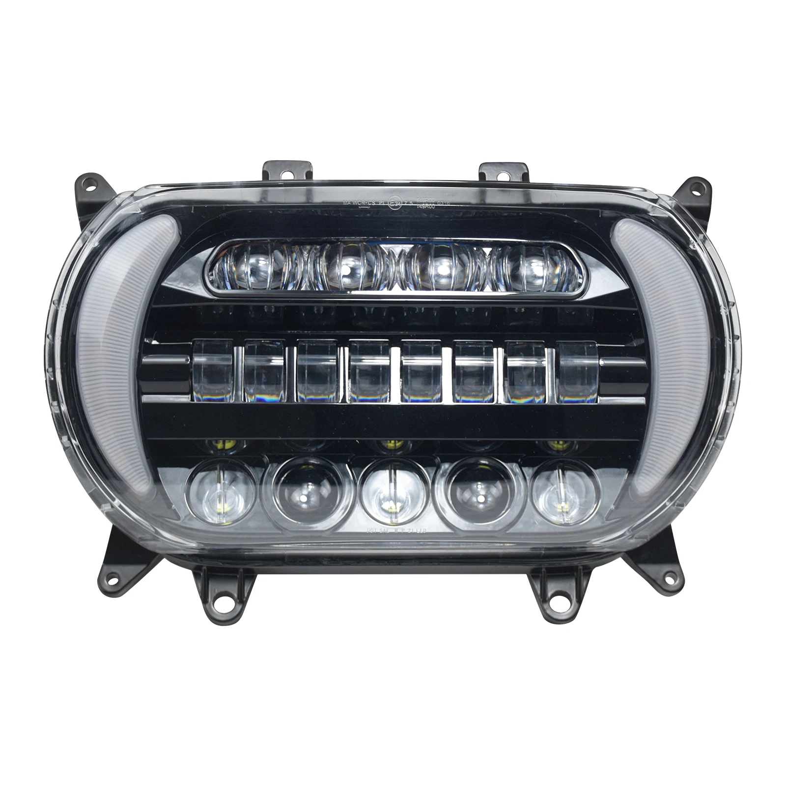 Motorcycle Front LED Headlight High Low Beam Lamp Turn Signal Running Light for Harley Touring Road Glide FLTRX 15-20
