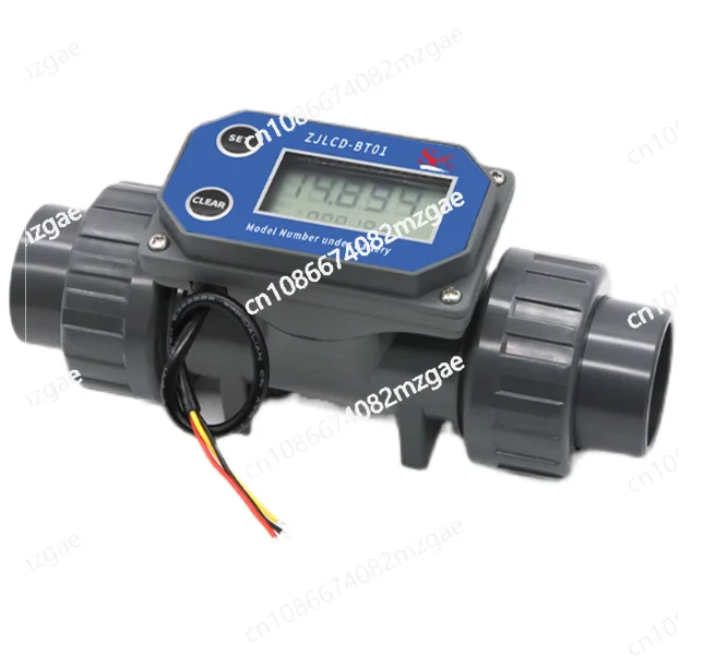 

Цифровой турбинный расходомер, электронный ЖК-дисплей, расходомер, датчик жидкой воды для орошения фермы/сада, трубы из ПВХ DN25-DN80