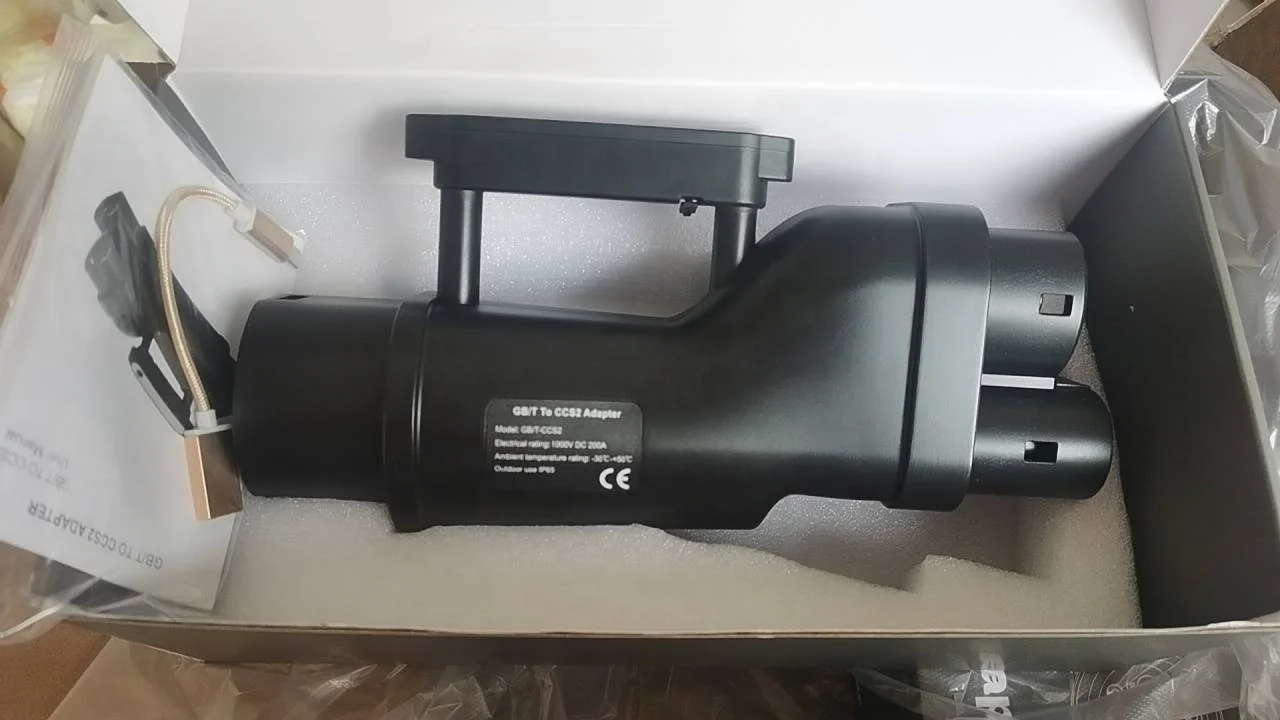 EV Ricarica rapida Prezzo di fabbrica Spina 200A DC EV Caricatore Connettore GBT a CCS2 Adattatore