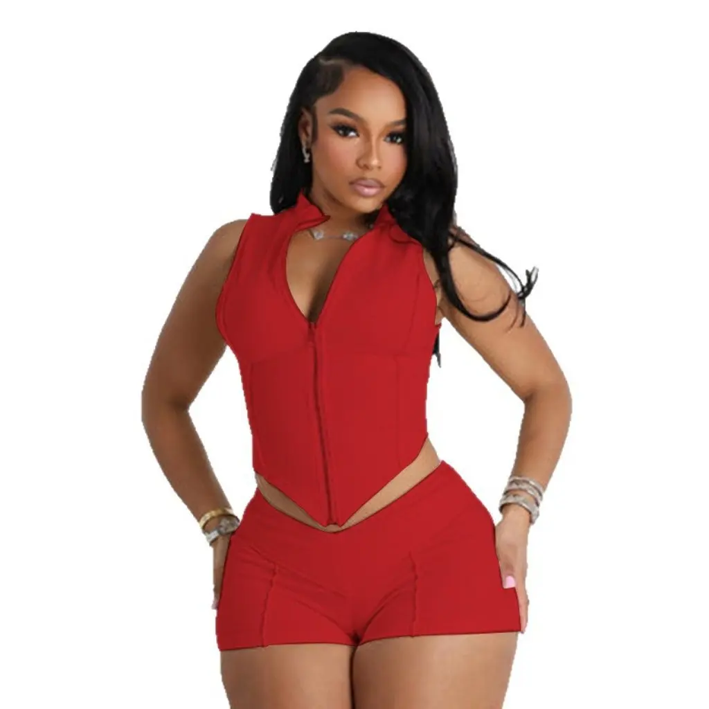 

Женские облегающие шорты с высокой талией, однотонные шорты на молнии в европейском и американском стиле, летние новые поступления