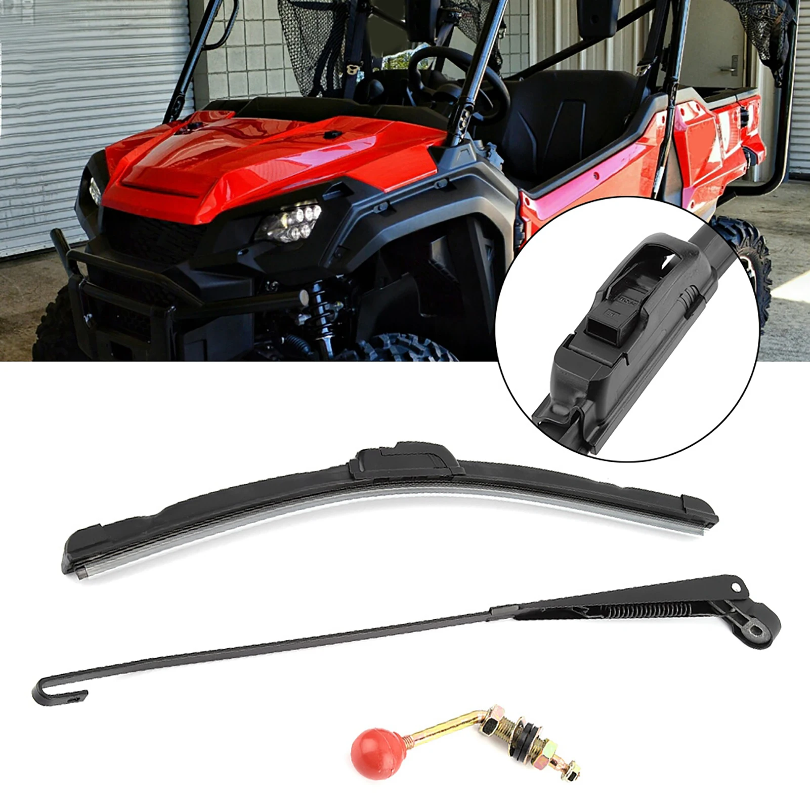 UTV Manual Windshield Wiper Kit Universal Windscreen Wiper For Most UTV