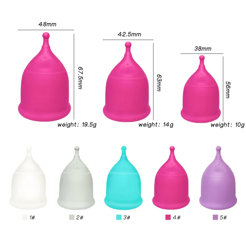 Soft Silicone Monthly Cup Women\'s Menstrual Reusable Copa Menstrual Certificada Hipoalergénica Menstrual Cup Medical Period Cup