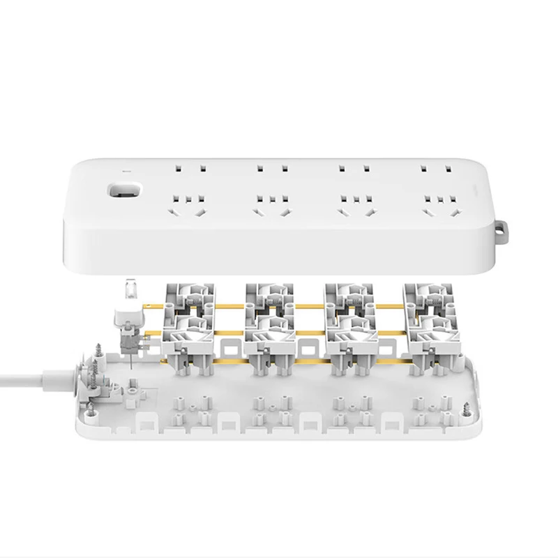 Xiaomi Power Strip Original AU Plug 1.8m 3m Extension Cord 8 Large Spacing Sockets Mi Home Socket for 2 Pin US Plug Adapter