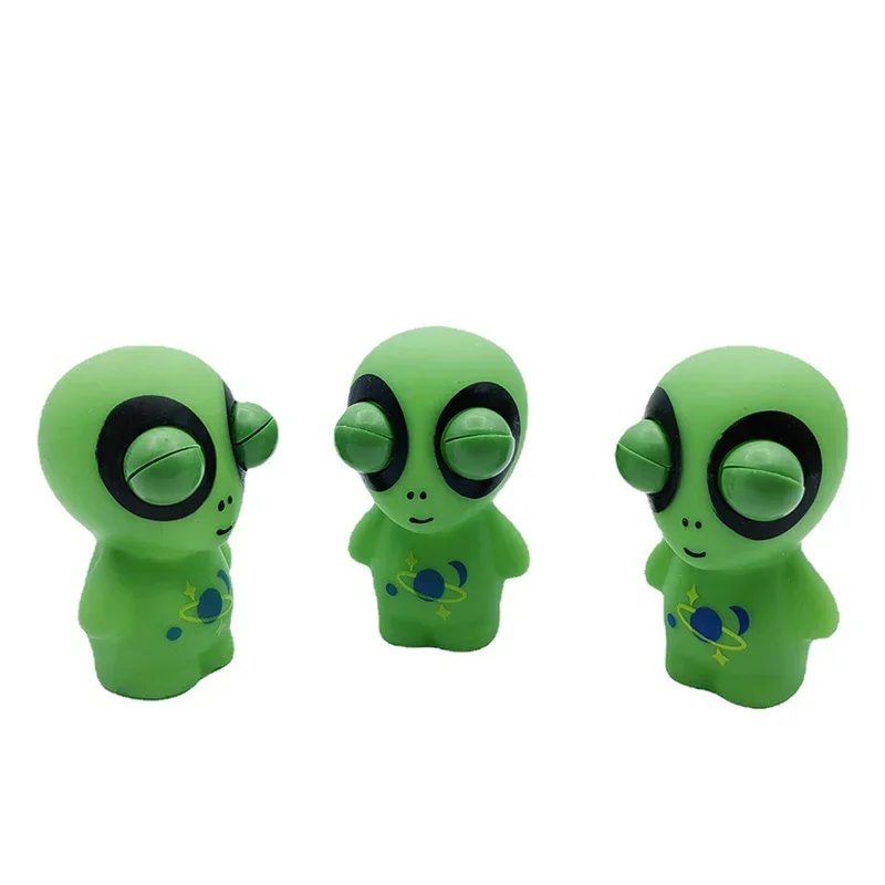 Cartoon Squinting Alien Decompression Squeeze Music Explosive Eyes Creative Stress Relief Toys Office Hand Decompression Toy