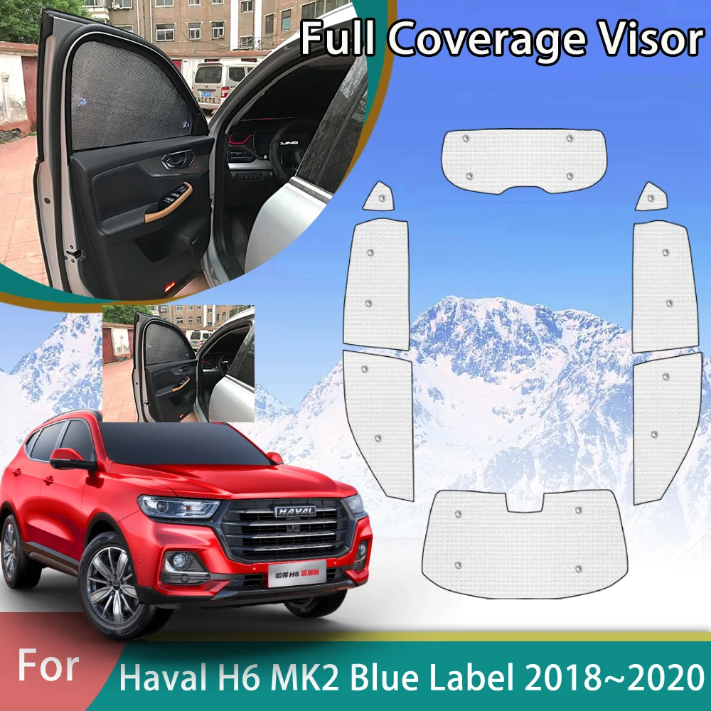 

Car Cover Sunshade For Haval H6 MK2 Blue Label 2018 2019 2020 Auto Accessories Stickers UV Protection Window Curtains Sun Visor