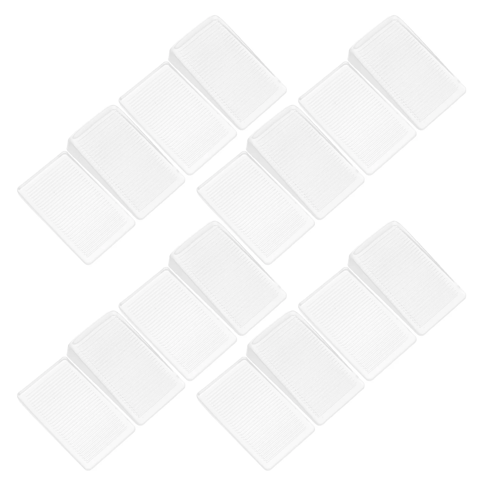 

16Pcs Furniture Leveling Shims Transparent Soft Rubber Non Slip Wedge Pads Chair Table Foot Pads Floor Protectors Furniture