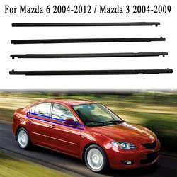 Car Window Weatherstrip Seal Belt Trim Sealing Strips for Mazda 6 2004-2012 for Mazda 3 2004-2009 Rubber Outer Window Glass Seal