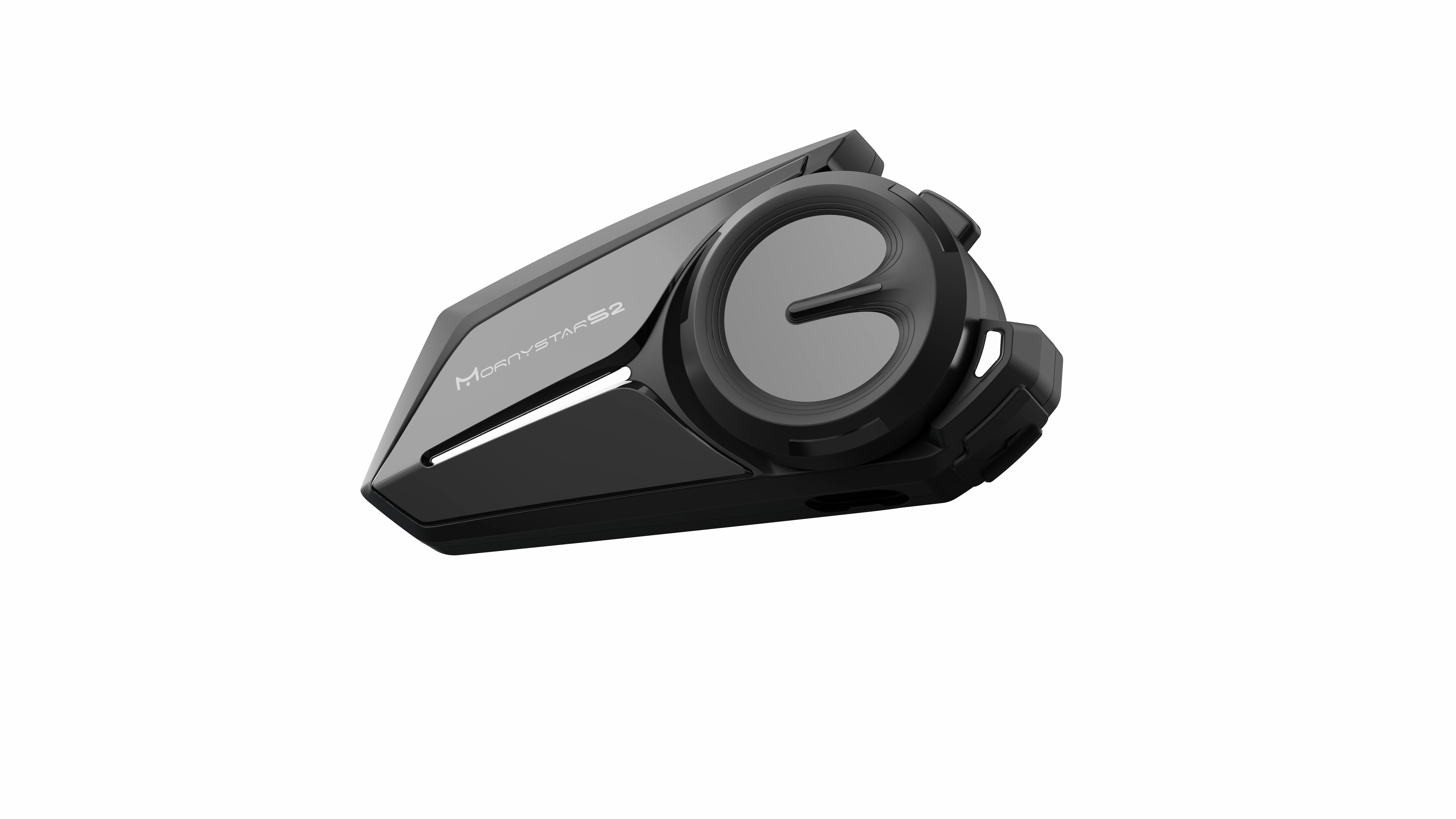 Mornystar S2 BT Interphone Motorcycle Helmet Headset Intercom Bluetooth-compatible Stereo Headphone Multipoint Conn