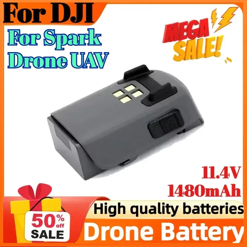 

11.4V 1480mAh For DJI Spark Drone UAV Upgraded Drone Battery High Quality Replacement Flight Batteries