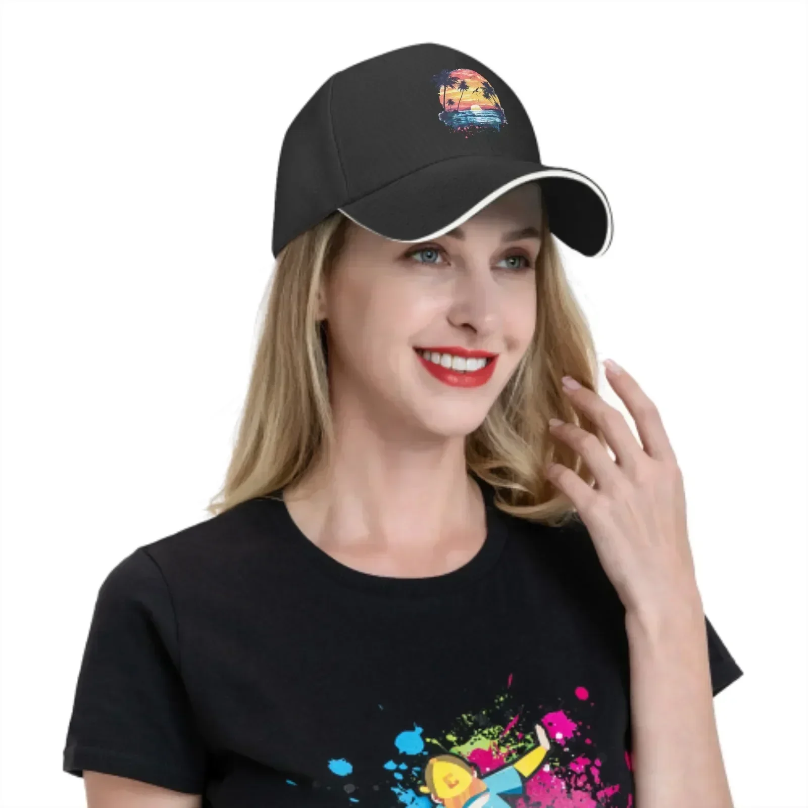 New Tropical Printed Baseball Caps Fashion Casquette For Men Women Adjustable Casual Trucker Hats For Sports Outdoor Activities