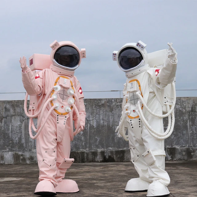 ハロウィーンのスペースマンコスプレコスチューム,ヘルメット付き宇宙飛行士スーツ,インフレータブル大人と子供の日,家族の写真